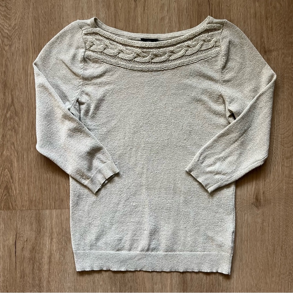 Worthington crème sweater size s